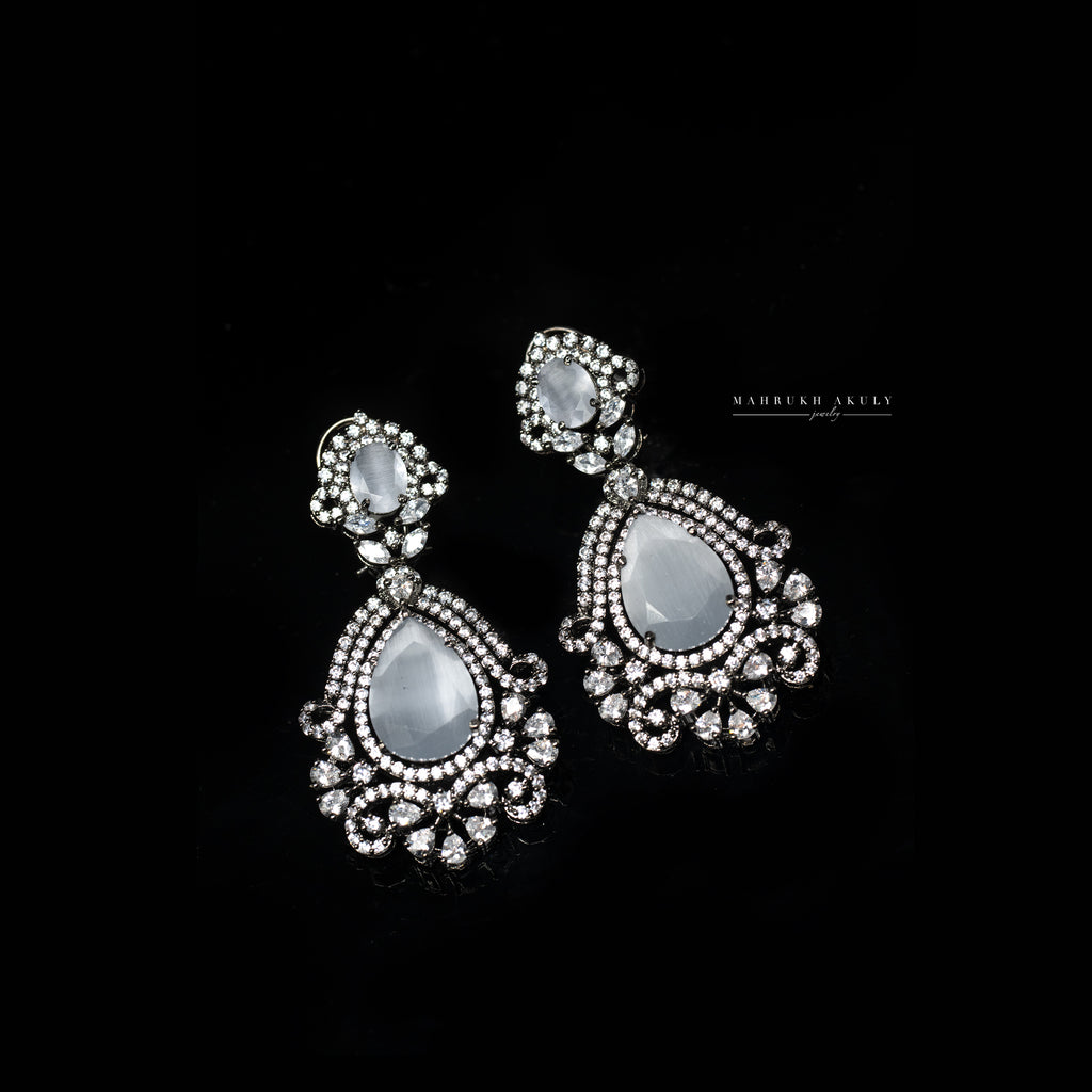 Victorian agate earrings